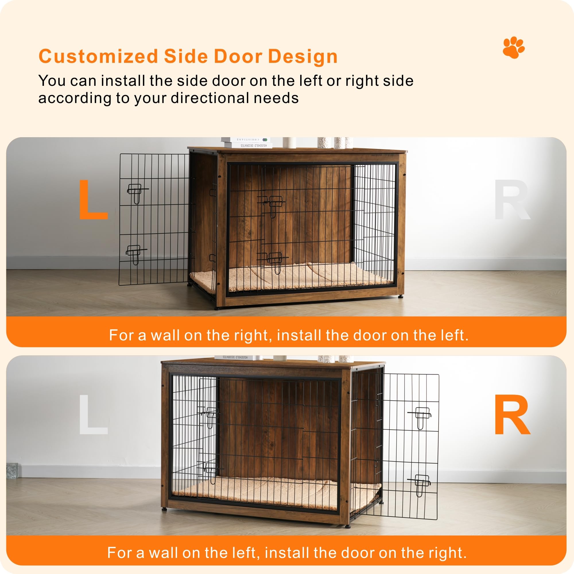 Dwanton superficie superior amplia para decoraciones o lámparas y organización