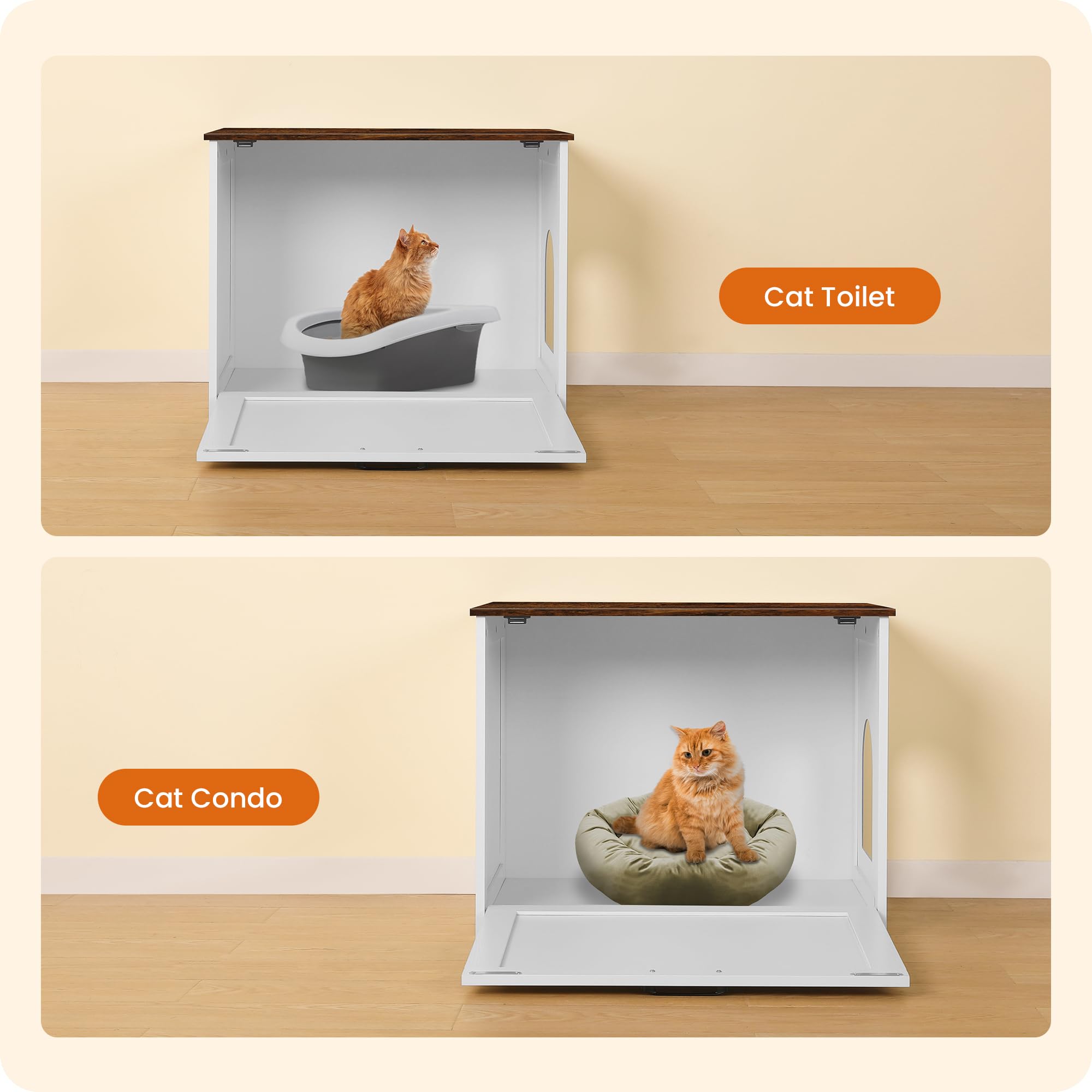 Dwanton uso-doble-mueble-mesa: sirve como mesa de apoyo cuando no se usa como jaula.
