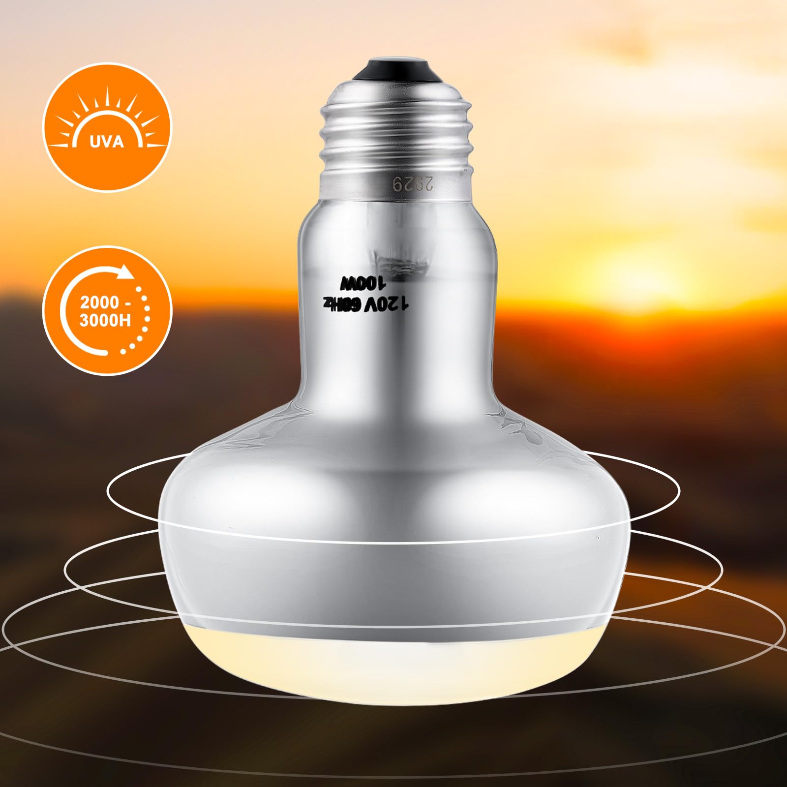 DXOPHIEX compatibilidad 120V y base E26 facilita la instalación.