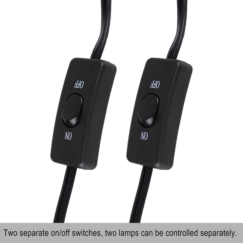 dxophiex conmutadores independientes dos luces, control sencillo de iluminación y calor