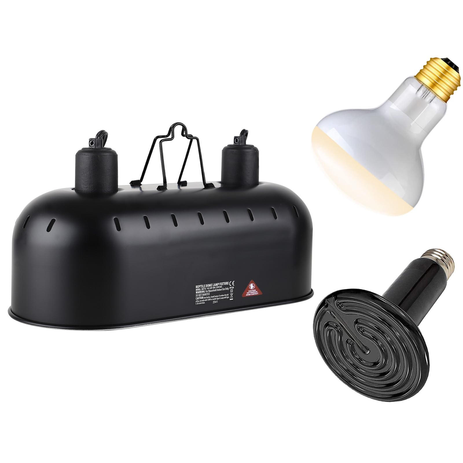 DXOPHIEX luz reptil dual 150W Basking: mejora el calentamiento diurno para reptiles.