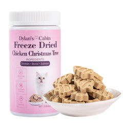 Bocados de pollo liofilizados Dylan's Cabin para perros y gatos, alto contenido de proteína.