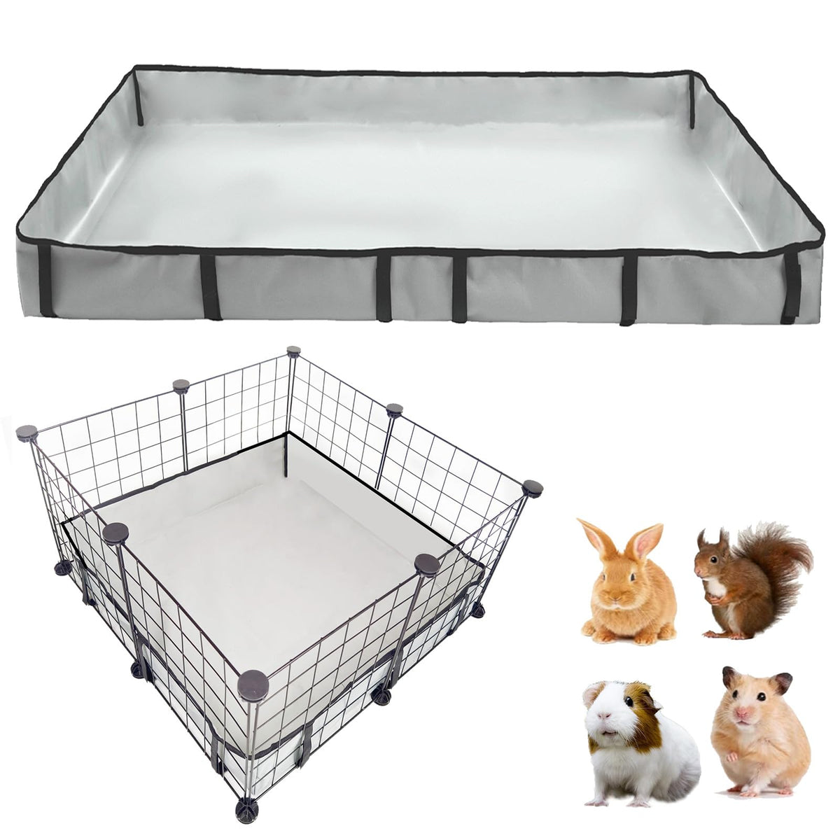 DZWLKJ forro de jaula para cobayas, base impermeable y lavable