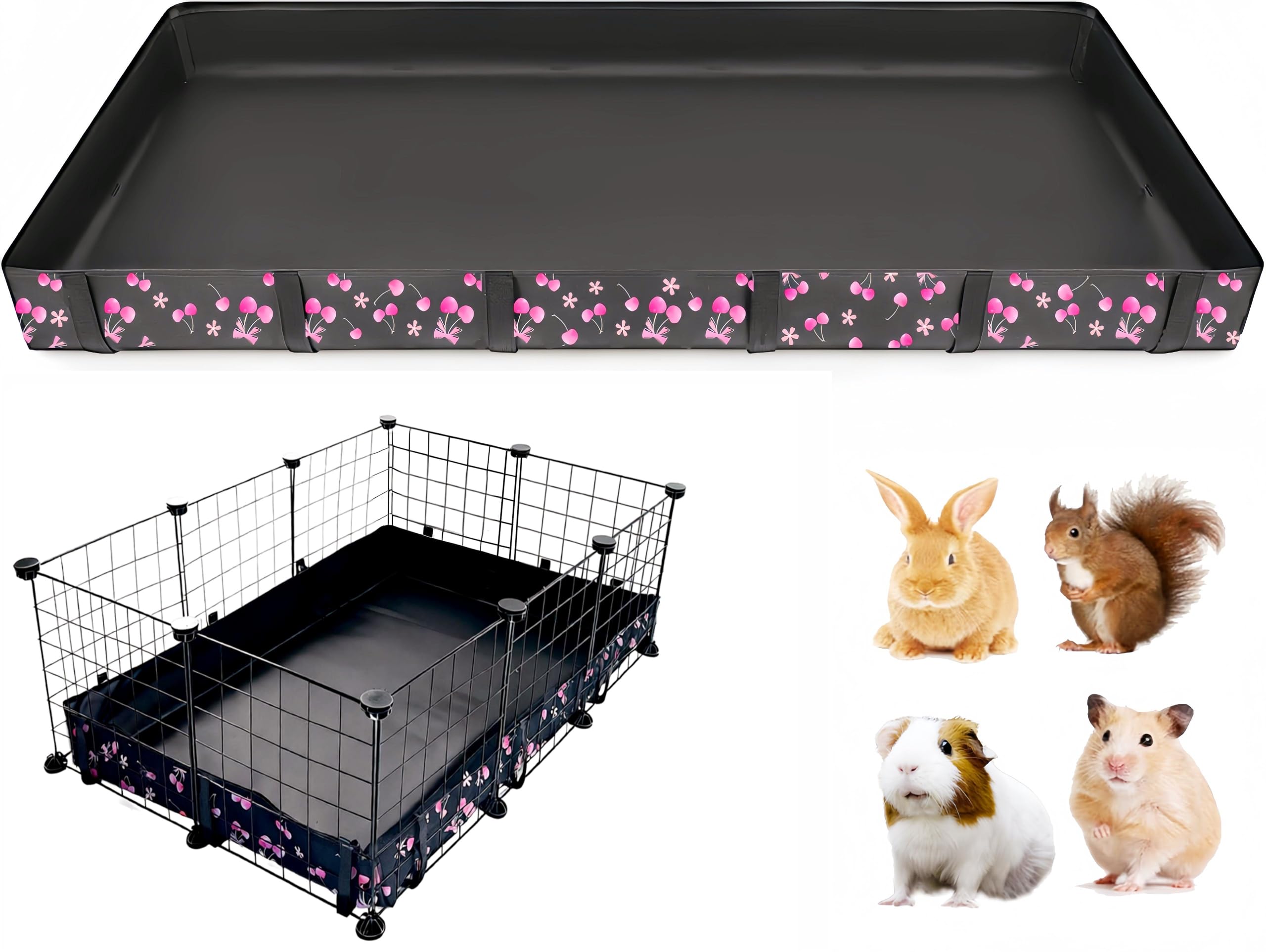 DZWLKJ liner jaula 28x42 base lavable mantiene el área limpia