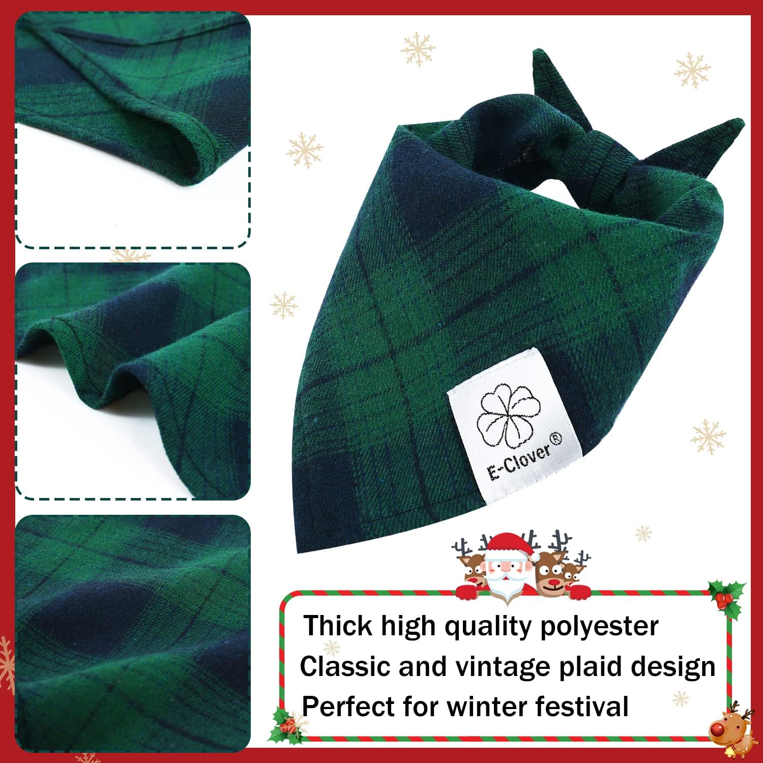 Bandana con ajuste para cuello de perros medianos, fácil de usar.