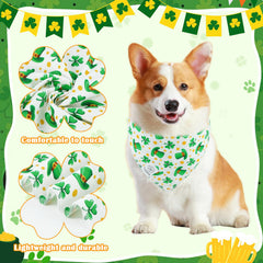 Detalle de trébol en bandana E-Clover, añade estilo festivo