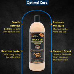 Aplicación manual con E3 Aceite Argán, cabello suave y manejable.