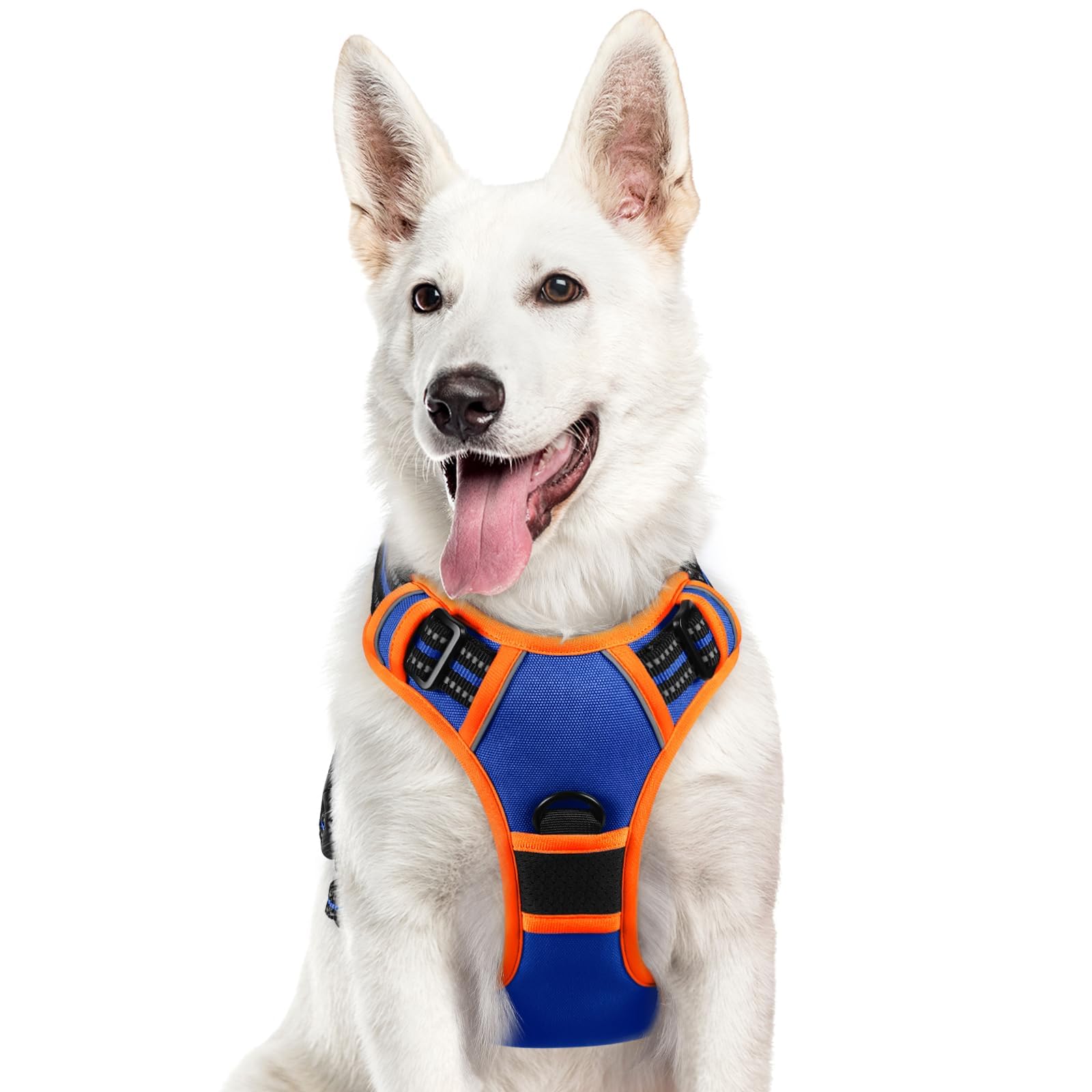 Arnés Eagloo para perro grande con dos anillos para control en paseos.