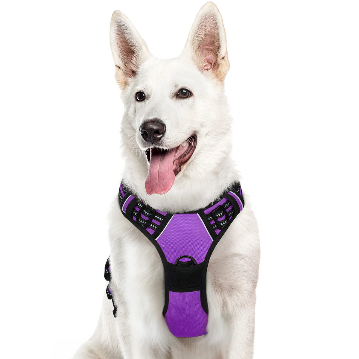 Arnés Eagloo para perro grande con anilla frontal para entrenamiento sin tirones.