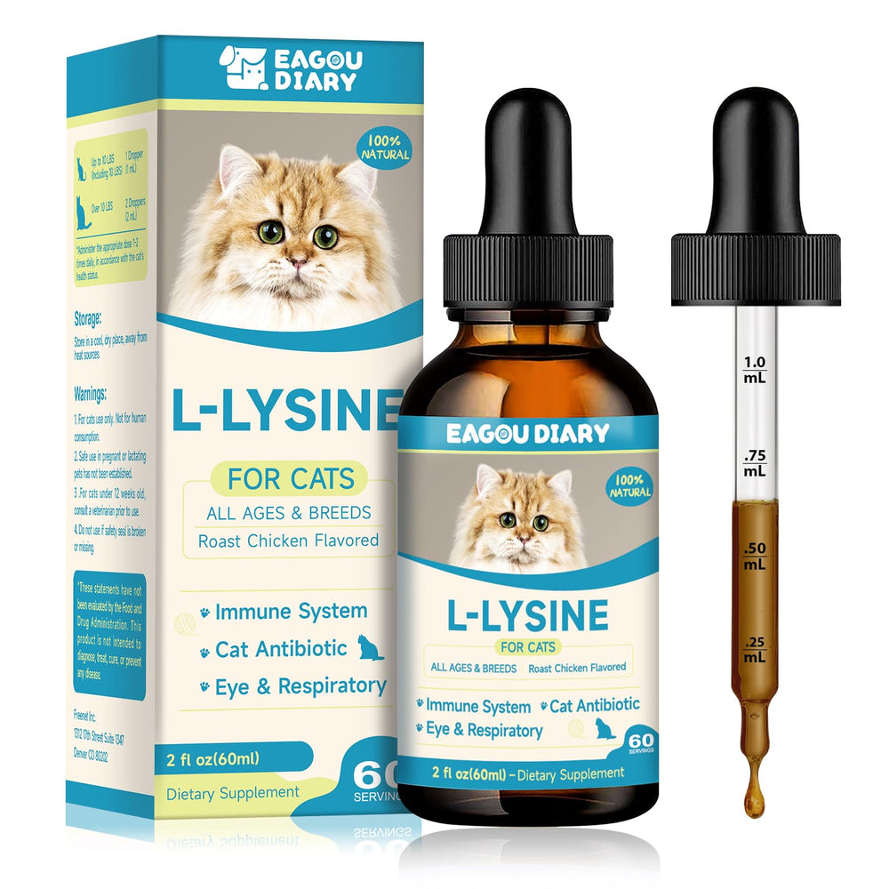 Eagou Diary Lisina para Gatos: bote frontal, posible refuerzo inmunitario.
