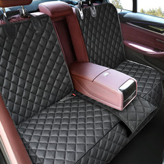 La funda-asiento-trasero-perro de Eamefia protege contra pelo y suciedad.