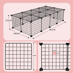 EAROND paneles de rejilla metálicos brindan estructura estable para mascotas pequeñas.