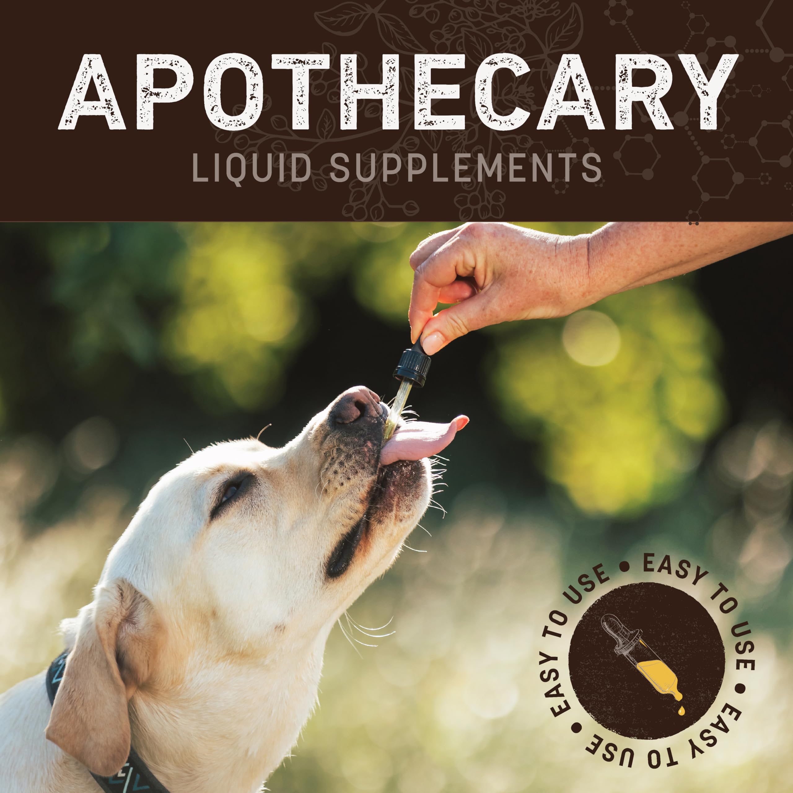 Earth Animal Apothecary aplicación fácil de gotas en la boca de tu mascota