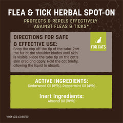 Earth Animal Apothecary polvo diario interno para gatos, complemento de cuidado preventivo.