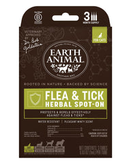 Earth Animal Apothecary spot-on para gatos con cedro y menta para protección natural.