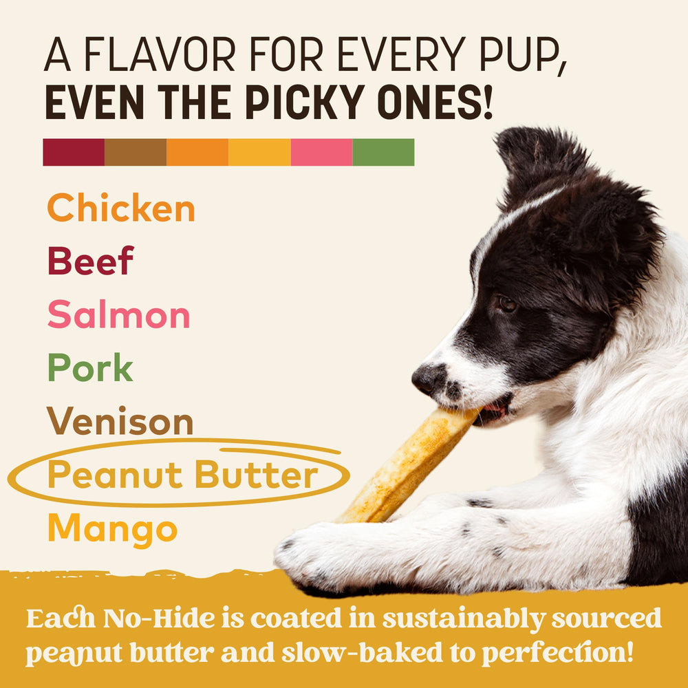 Earth Animal No Hide Chews, bajo aporte calórico, opción más ligera para perros.
