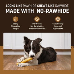 Earth Animal No Hide Chews: elaborado en EE. UU. con 7 ingredientes simples.