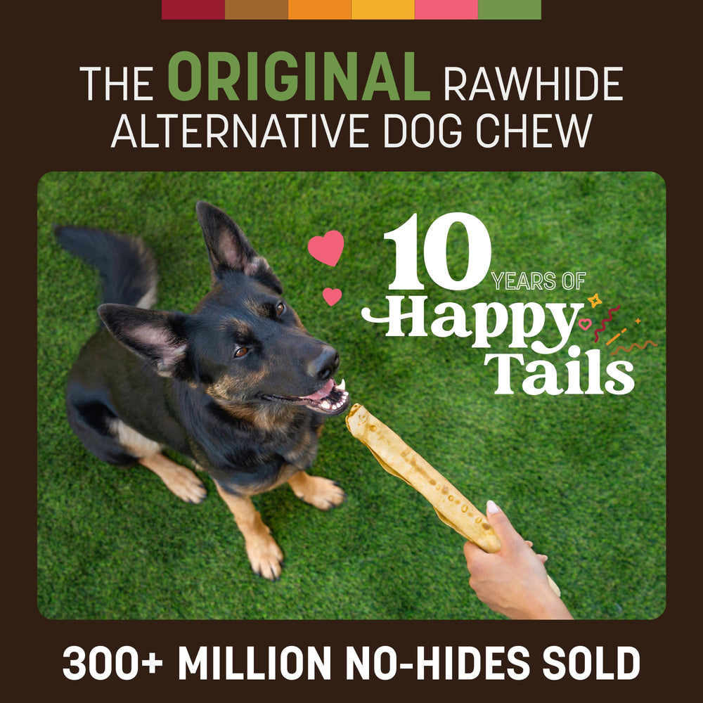 Earth Animal No Hide Chews: empaque sin olor para perros.