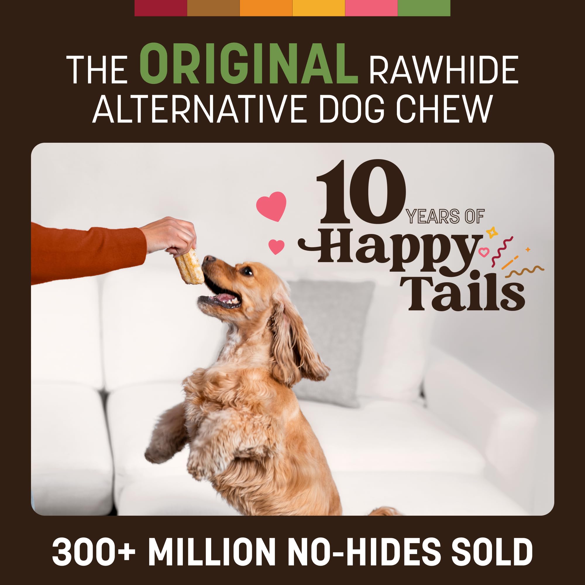 Earth Animal No Hide Chews envase de dos piezas para perros pequeños