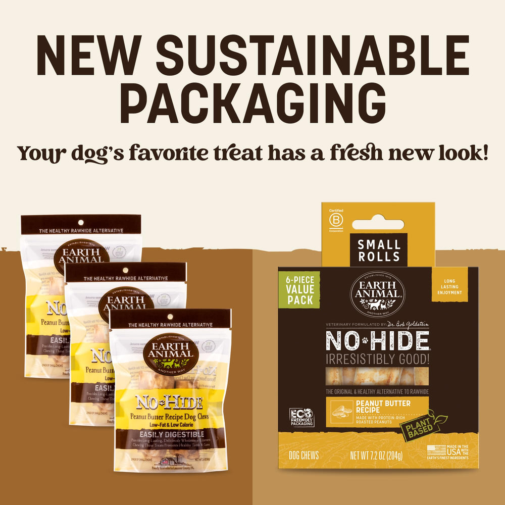 Earth Animal No Hide Chews: fabricado en EE. UU. sin huesos para perros