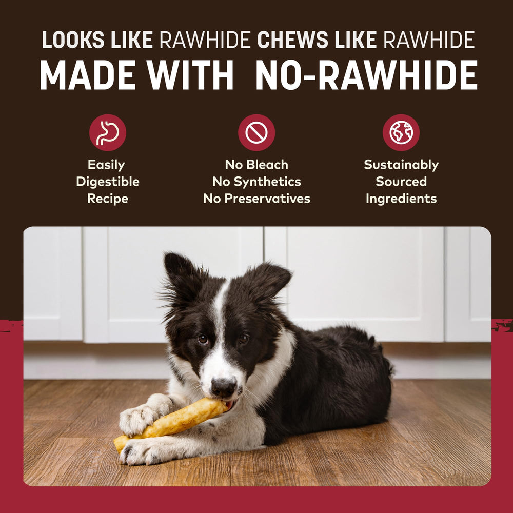 Earth Animal No Hide Chews para perros medianos, tamaño adecuado