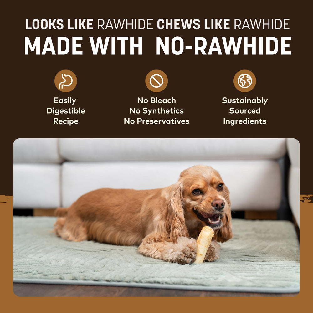 Earth Animal No Hide Chews, rollos para perros pequeños, ayuda a mantener ocupada la mordida