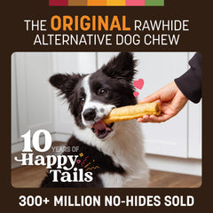 Earth Animal No Hide Chews: opción libre de cuero para perros activos.