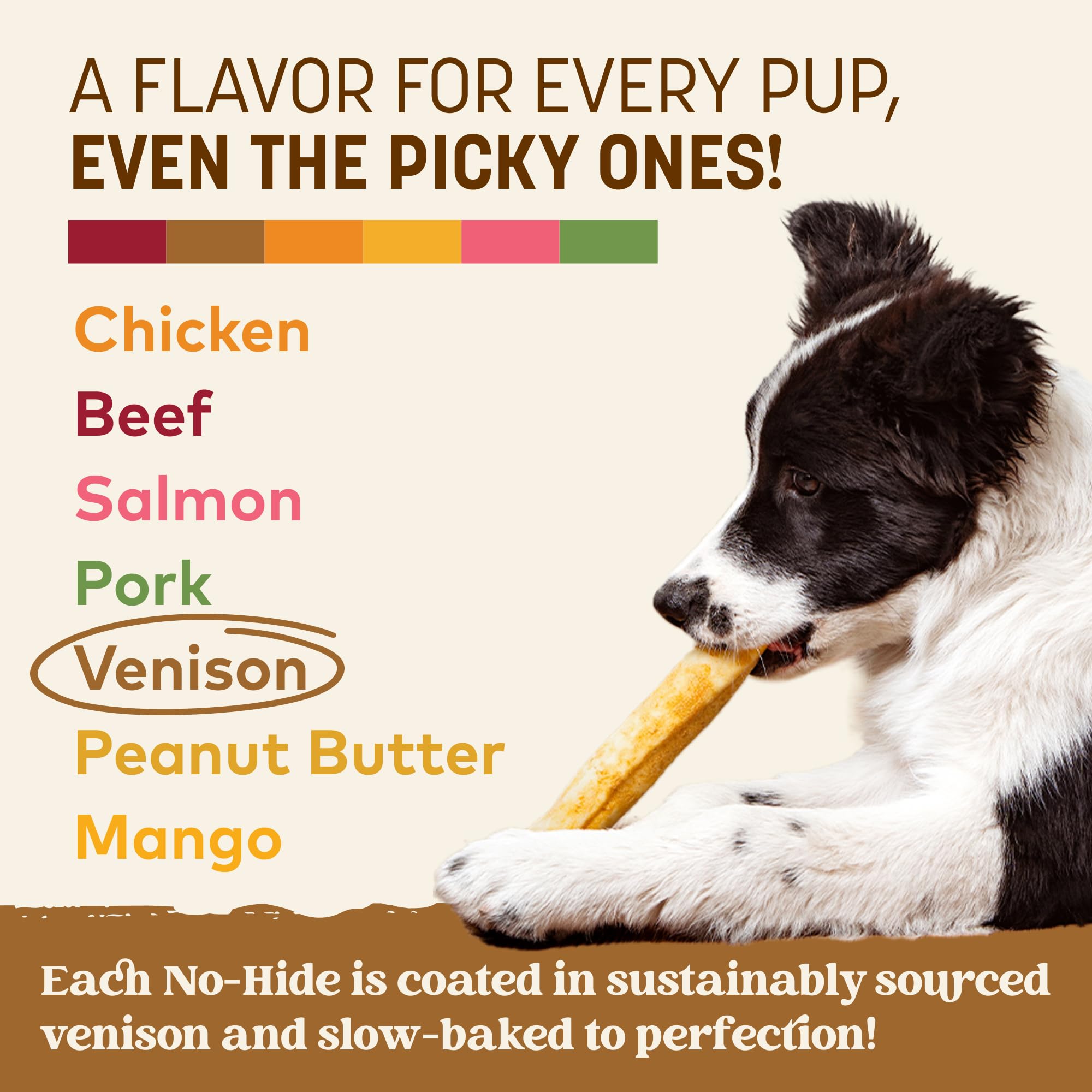 Earth Animal No Hide Chews: para perros medianos que requieren masticación constante.