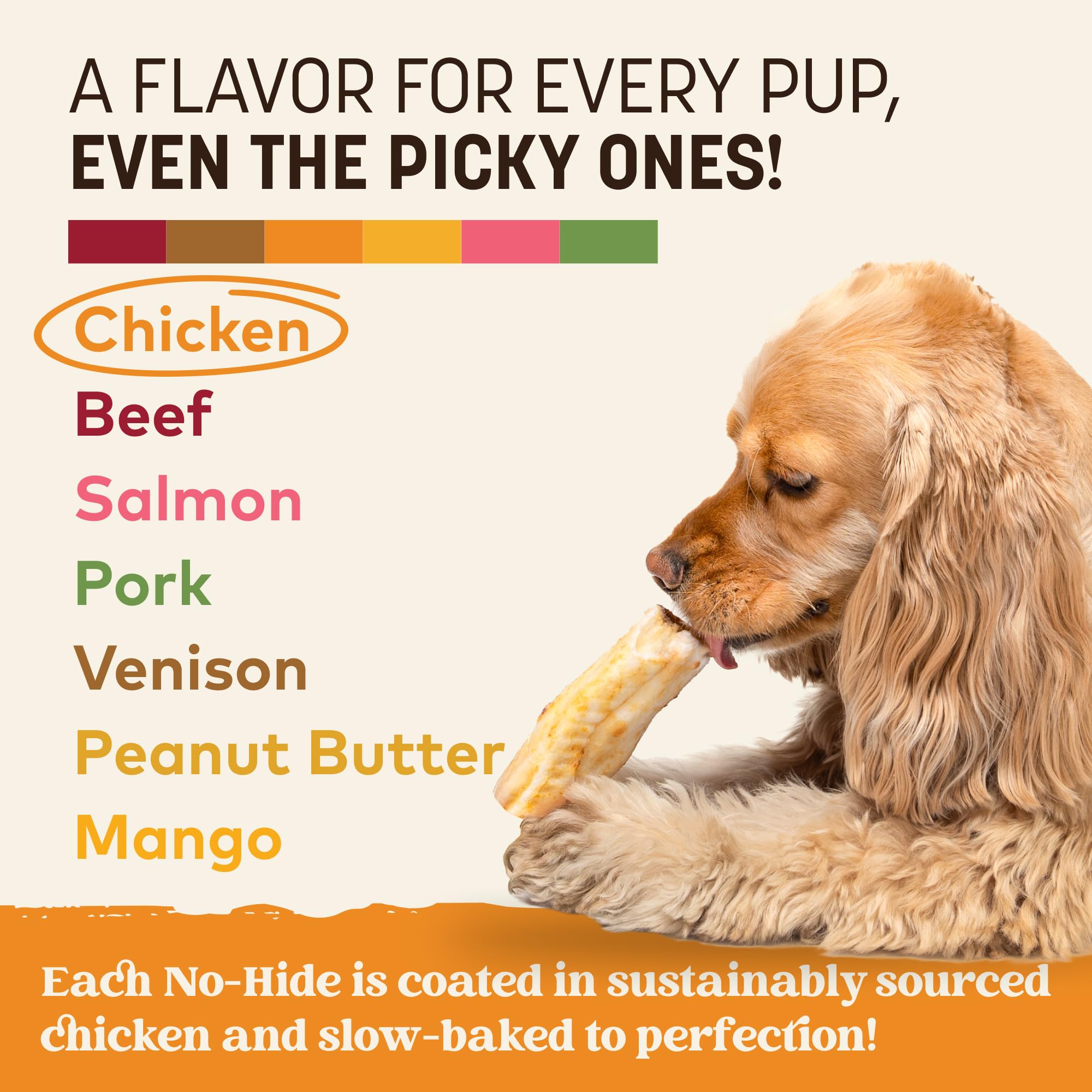 Earth Animal No Hide Chews, sin blanqueadores ni conservantes para una merienda honesta.