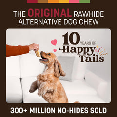 Earth Animal No Hide Chews: sin cuero crudo, opción suave para estómagos sensibles.