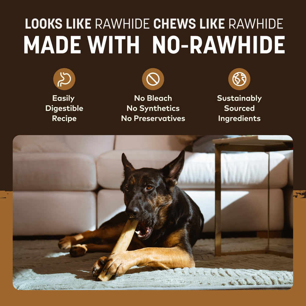 Earth Animal No Hide Chews diámetro: porciones consistentes para masticar con control