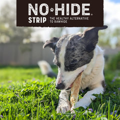Earth Animal No-Hide Strips: ingredientes naturales como arroz integral y aceite de oliva.
