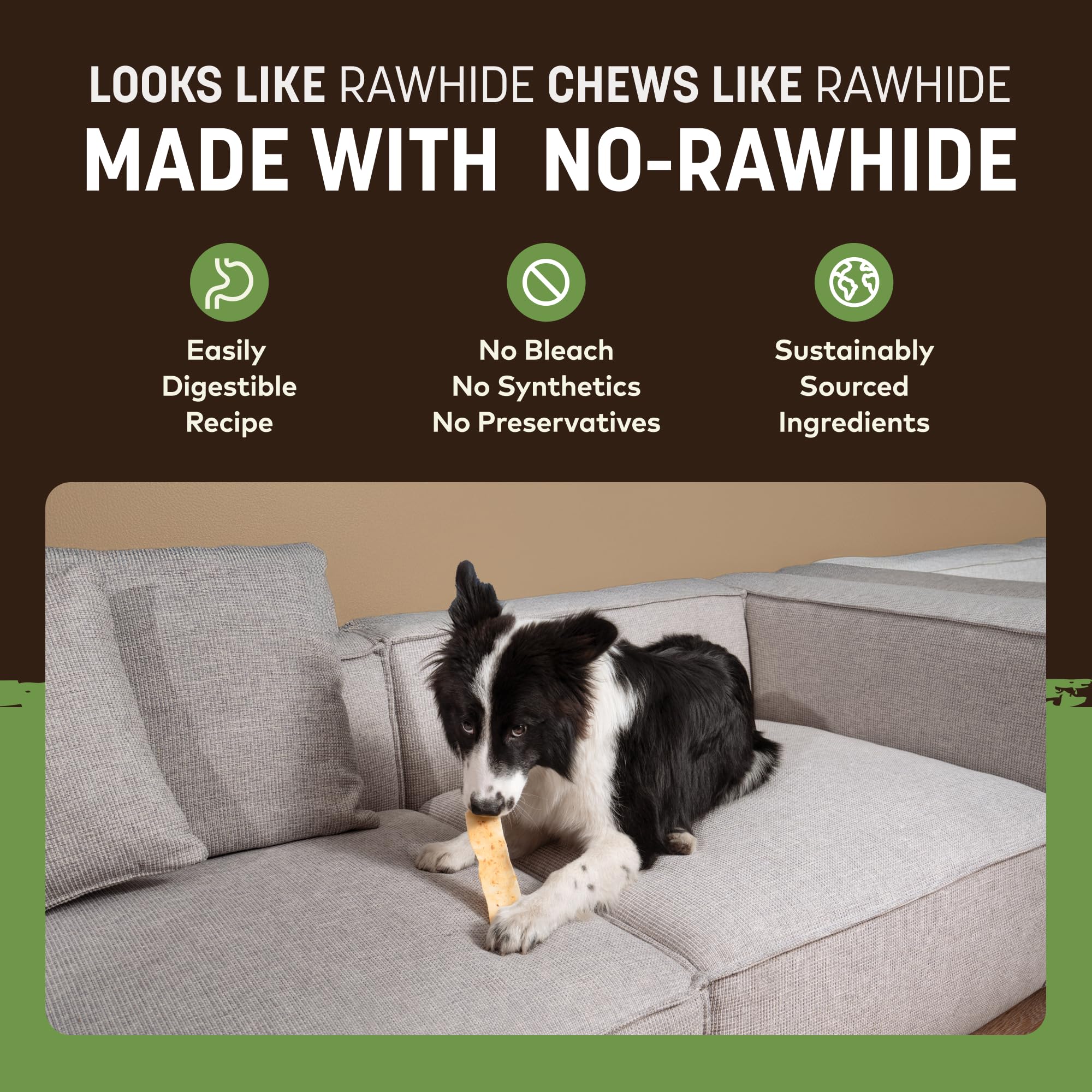 Earth Animal No Hide Strips, tamaño adecuado para perros de todas las edades