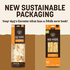 Earth Animal No Hide Strips: trozos de pollo para perros y masticación agradable.
