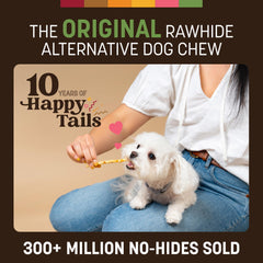 Earth Animal Palitos sin piel de cerdo, 20 piezas, sabor natural para perros pequeños