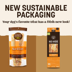 Earth Animal rollos sin piel de pollo para perros grandes, textura resistente