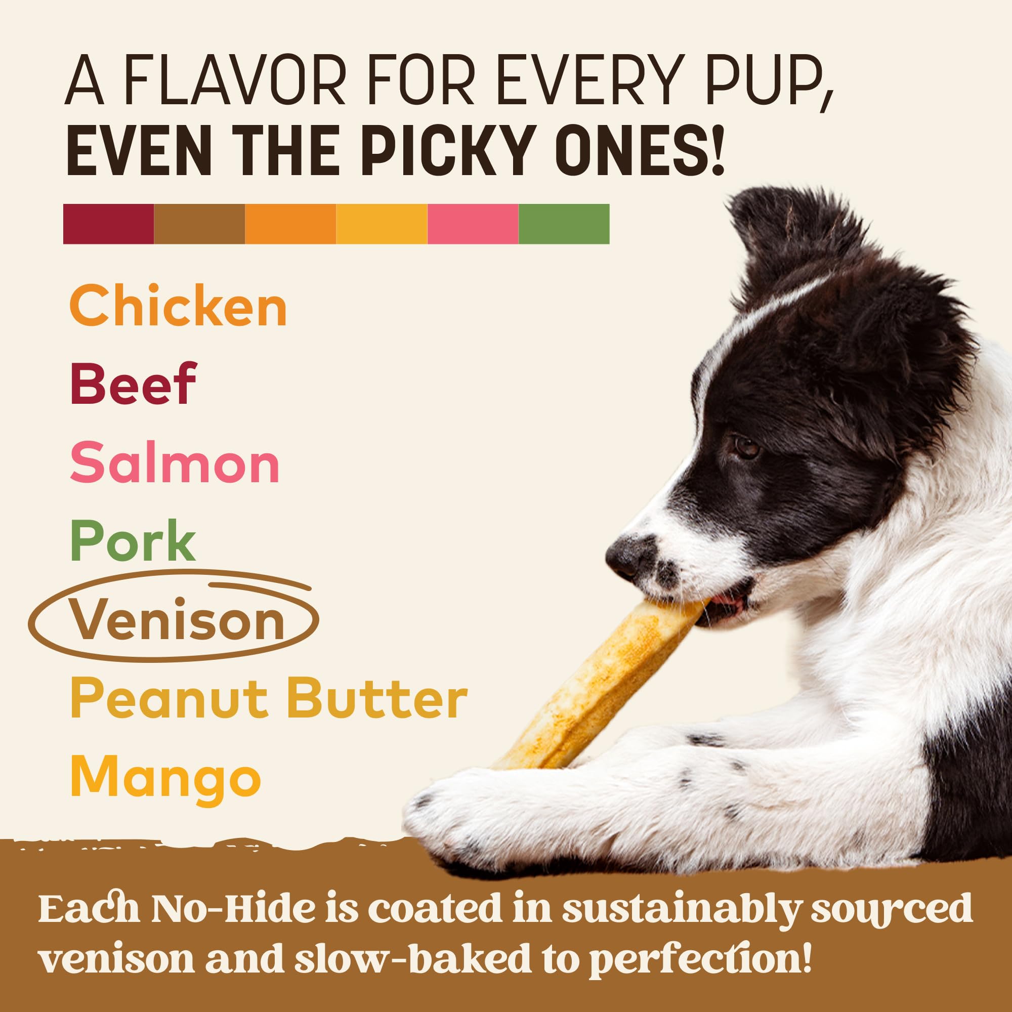 Earth Animal No Hide: siete ingredientes puros para perros medianos.