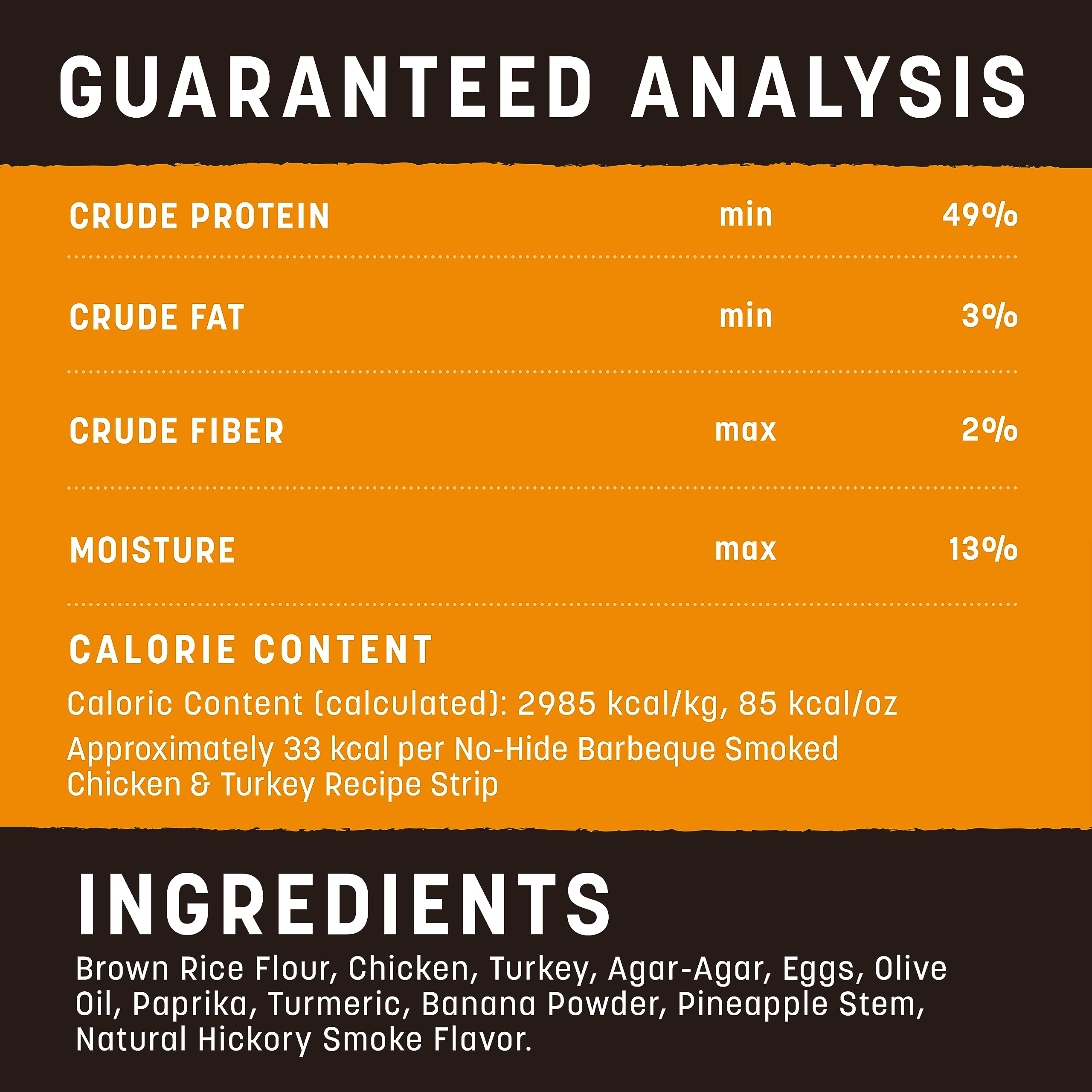 Earth Animal tiras sin piel ingredientes naturales, sin lejía ni aditivos.