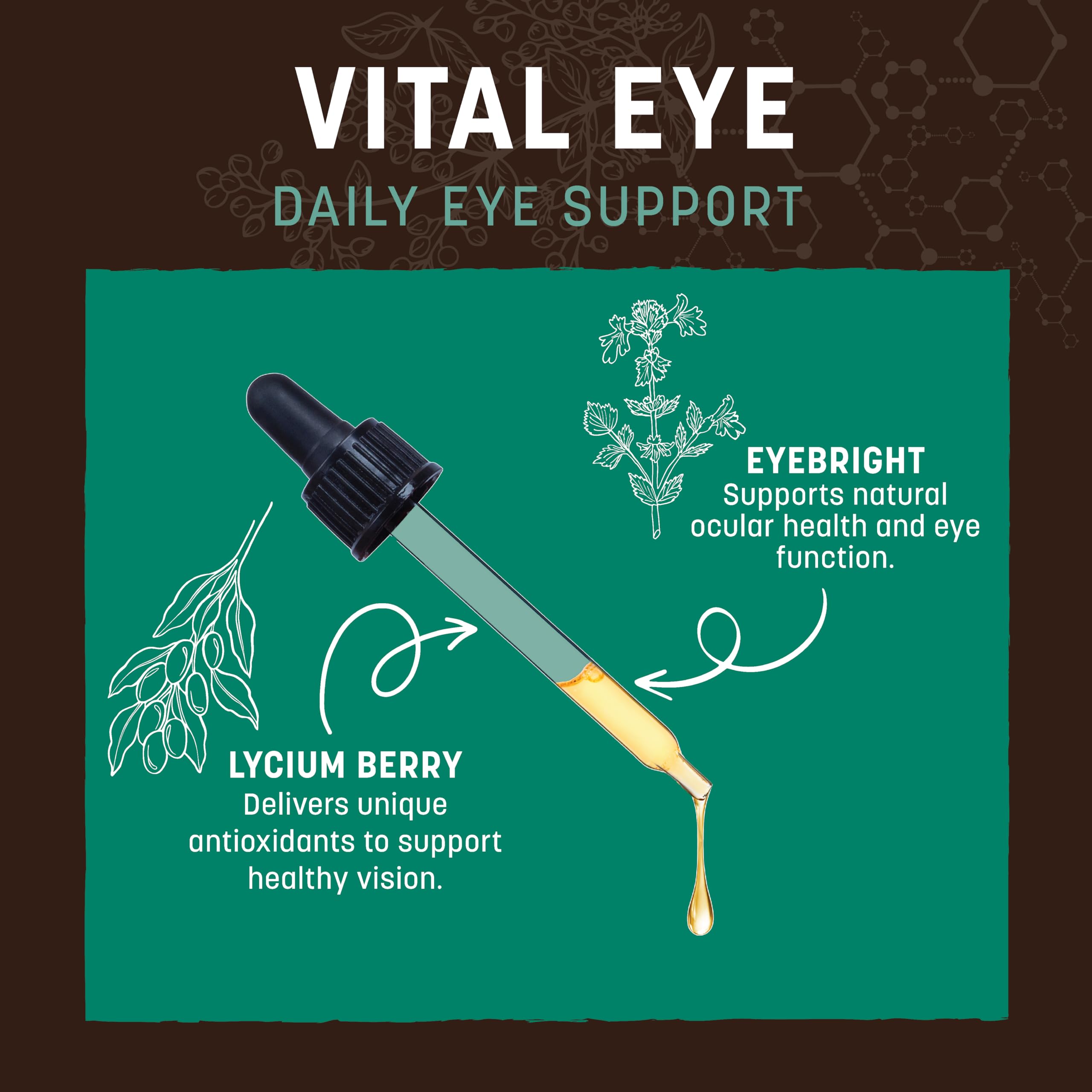 Vital Eye de Earth Animal, gotas para uso diario en perros y gatos