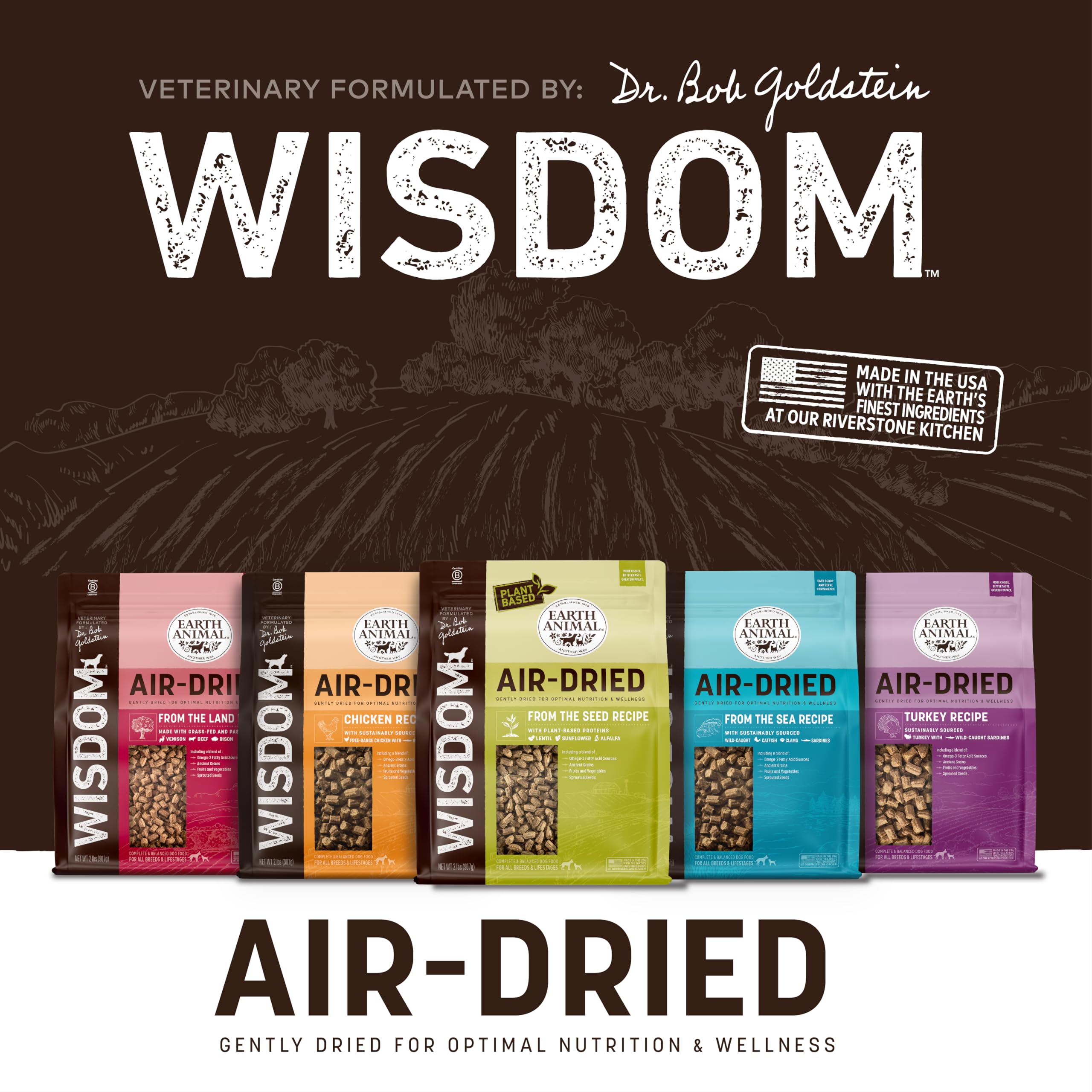 Earth Animal Wisdom compromiso con calidad y seguridad, sello B Corp.