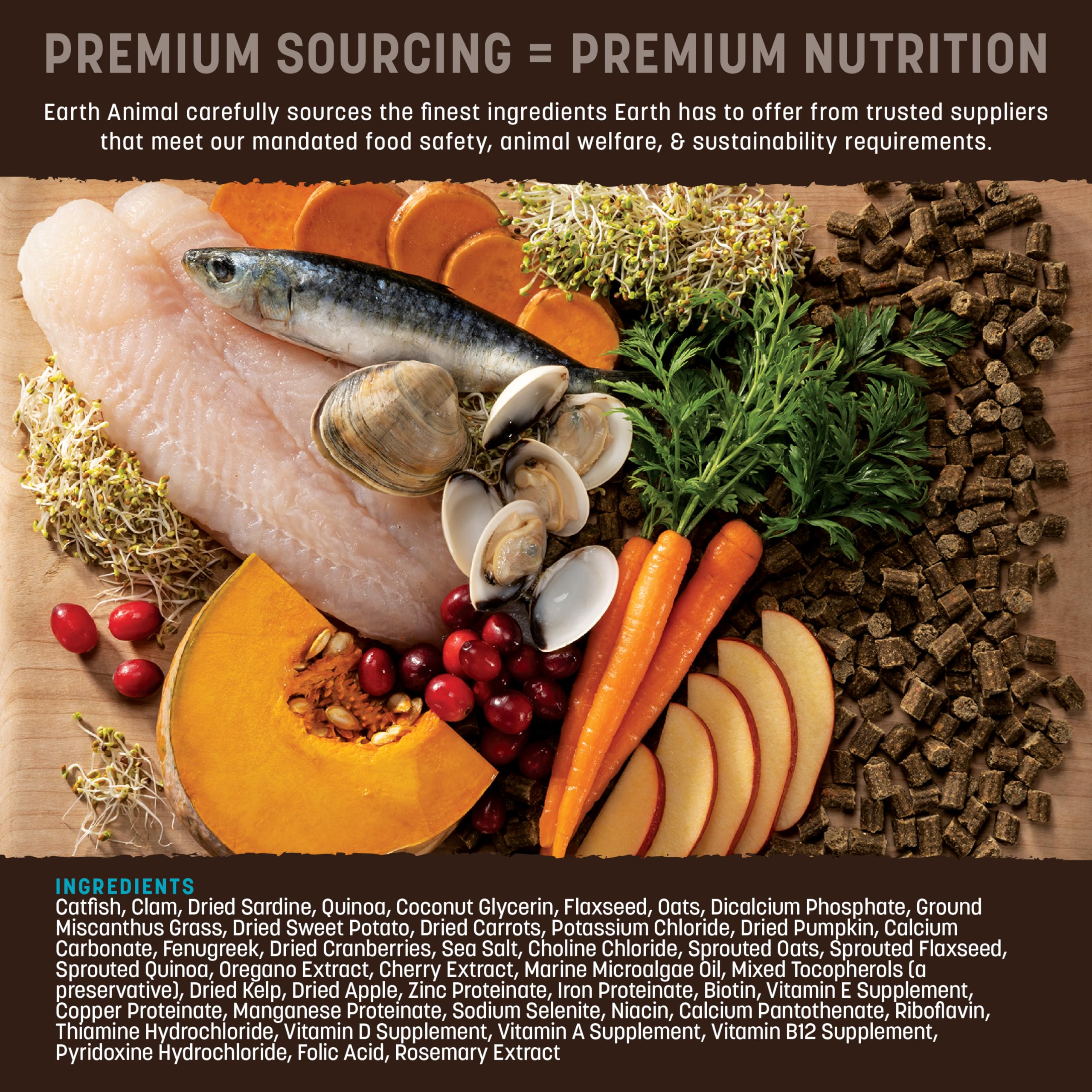 Earth Animal Wisdom, ingredientes naturales y granos antiguos, variedad nutricional para todas las edades.
