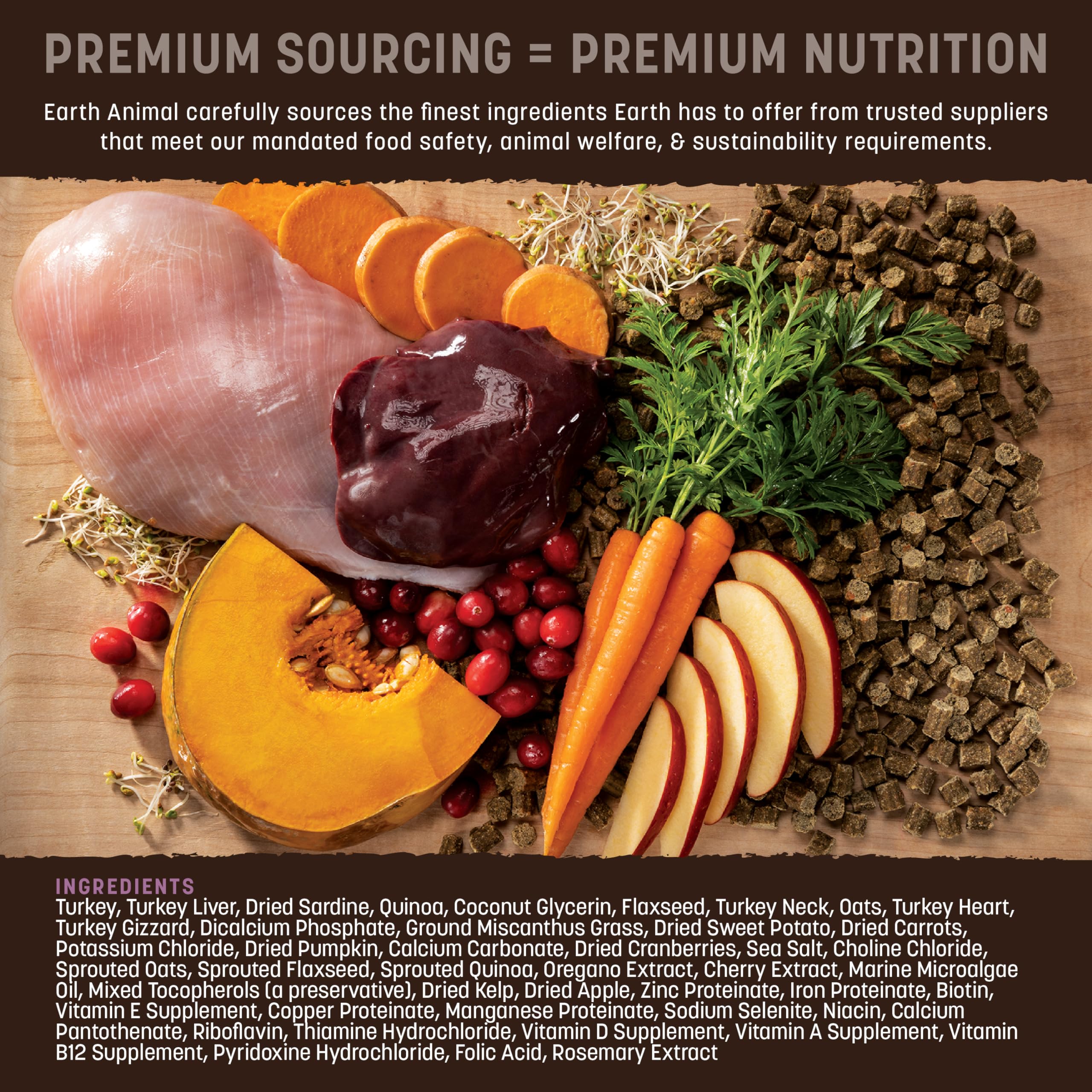 Earth Animal Wisdom ingredientes de calidad y control de seguridad para mayor tranquilidad.