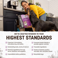 Earth Animal Wisdom textura jerky para perros ofrece sabor y variedad de uso.