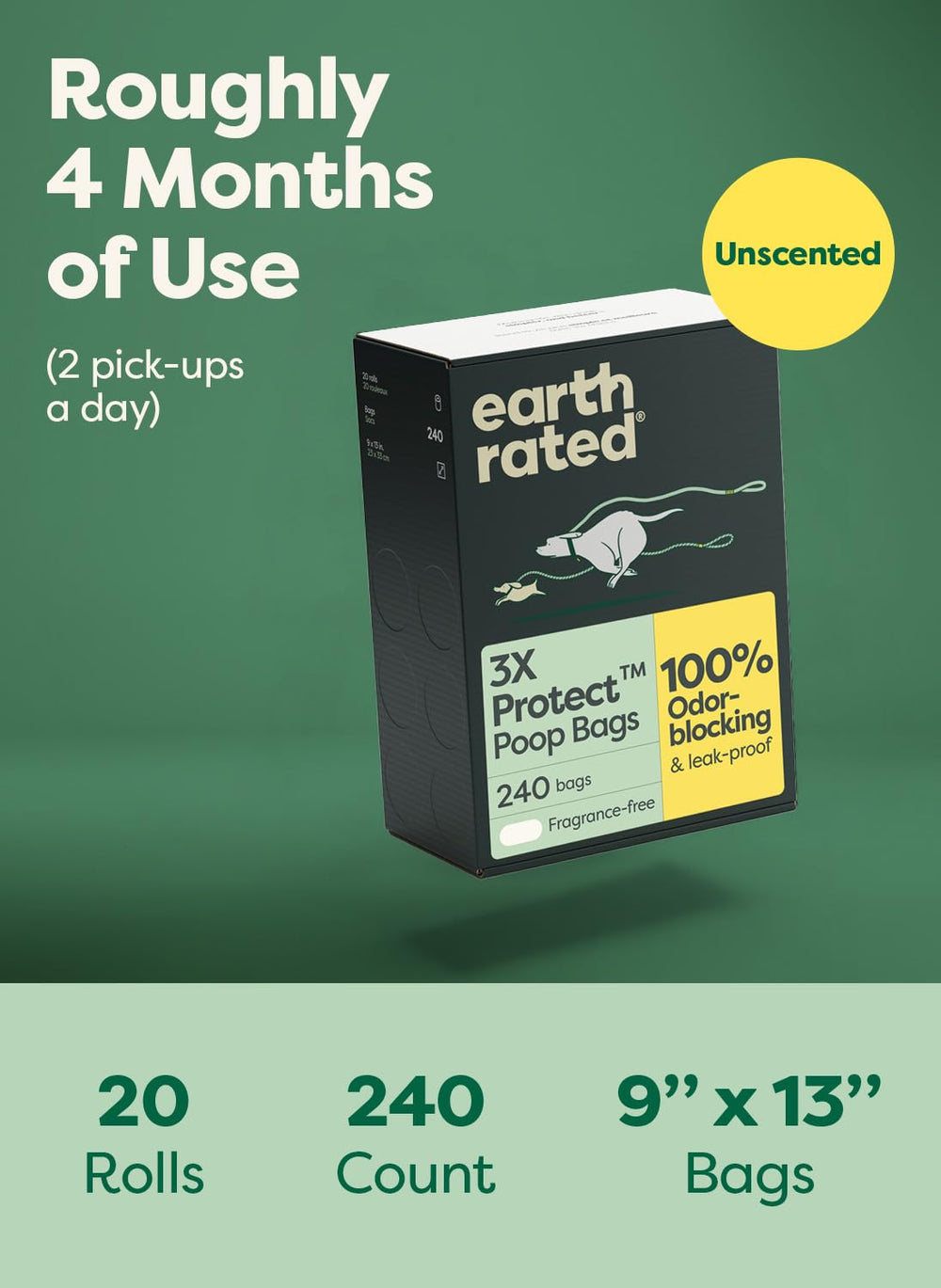 Earth Rated 3X Protect: ideales para caminatas, viajes y hogares con mascotas.
