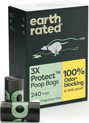 Earth Rated 3X Protect: bolsas para perro con bloqueo de olor para caminatas.