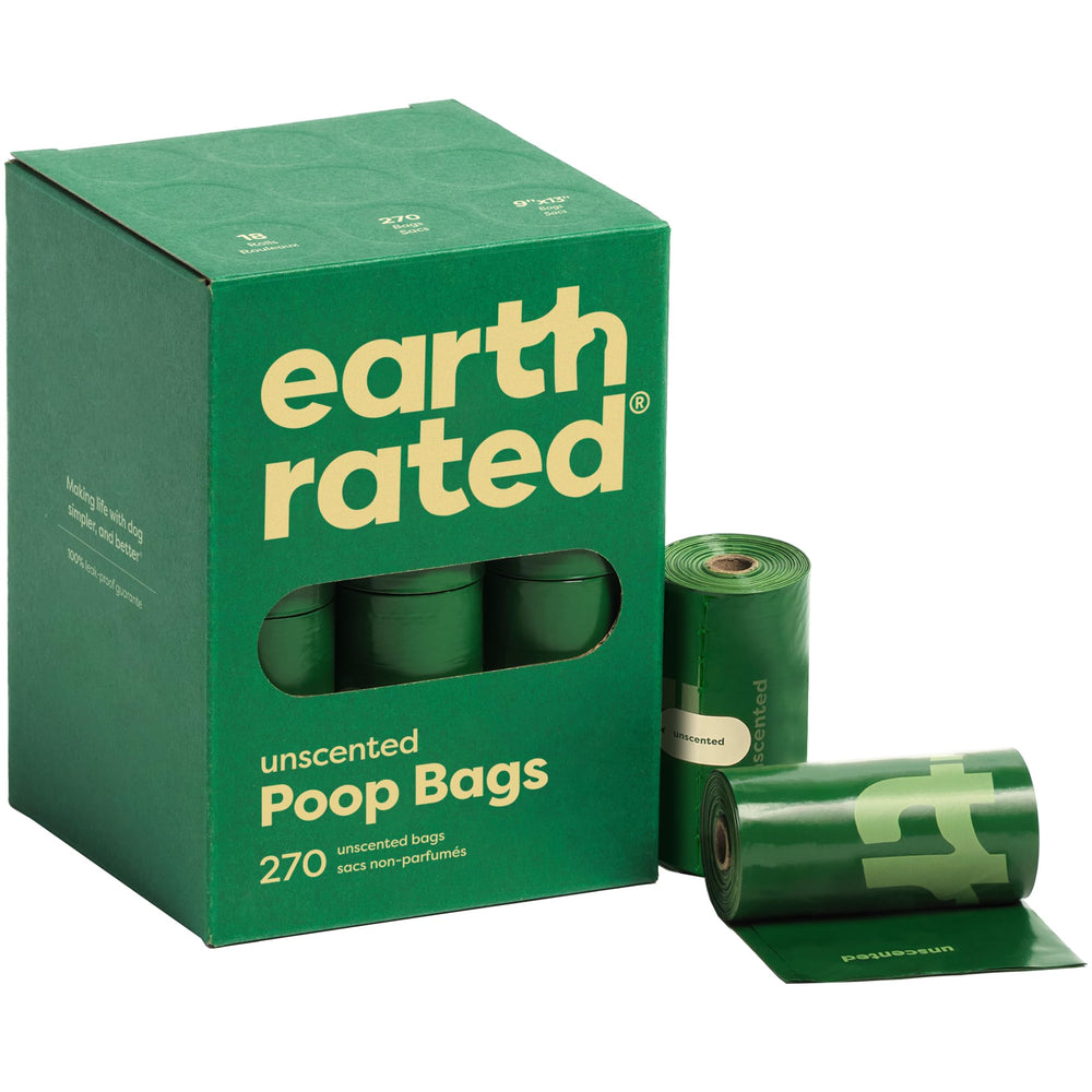Earth Rated bolsas de caca para perros, listas para paseos limpios