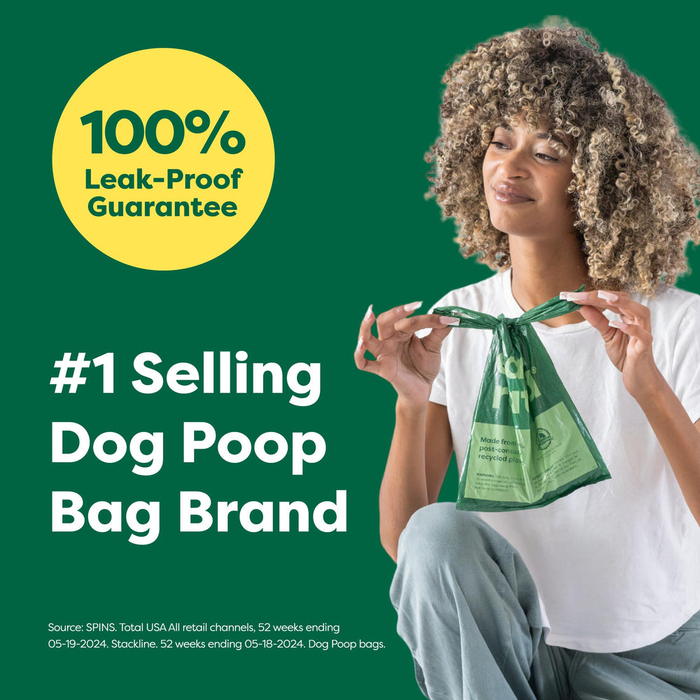 Earth Rated bolsas excrementos con asa, cierre fácil para recoger rápido