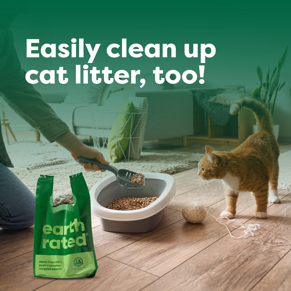 Earth Rated bolsas excrementos con asa, uso multiuso para arena de gato