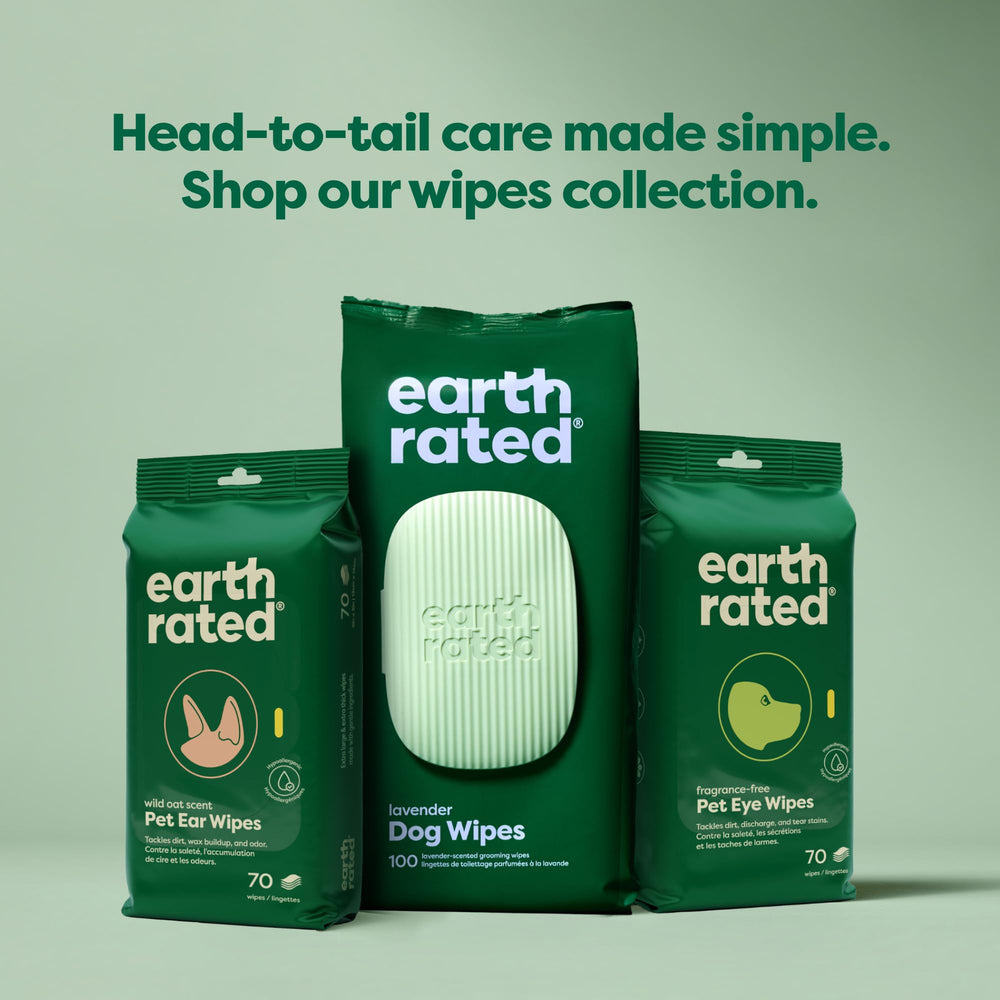 Earth Rated elimina suciedad y olor de oídos de mascotas.
