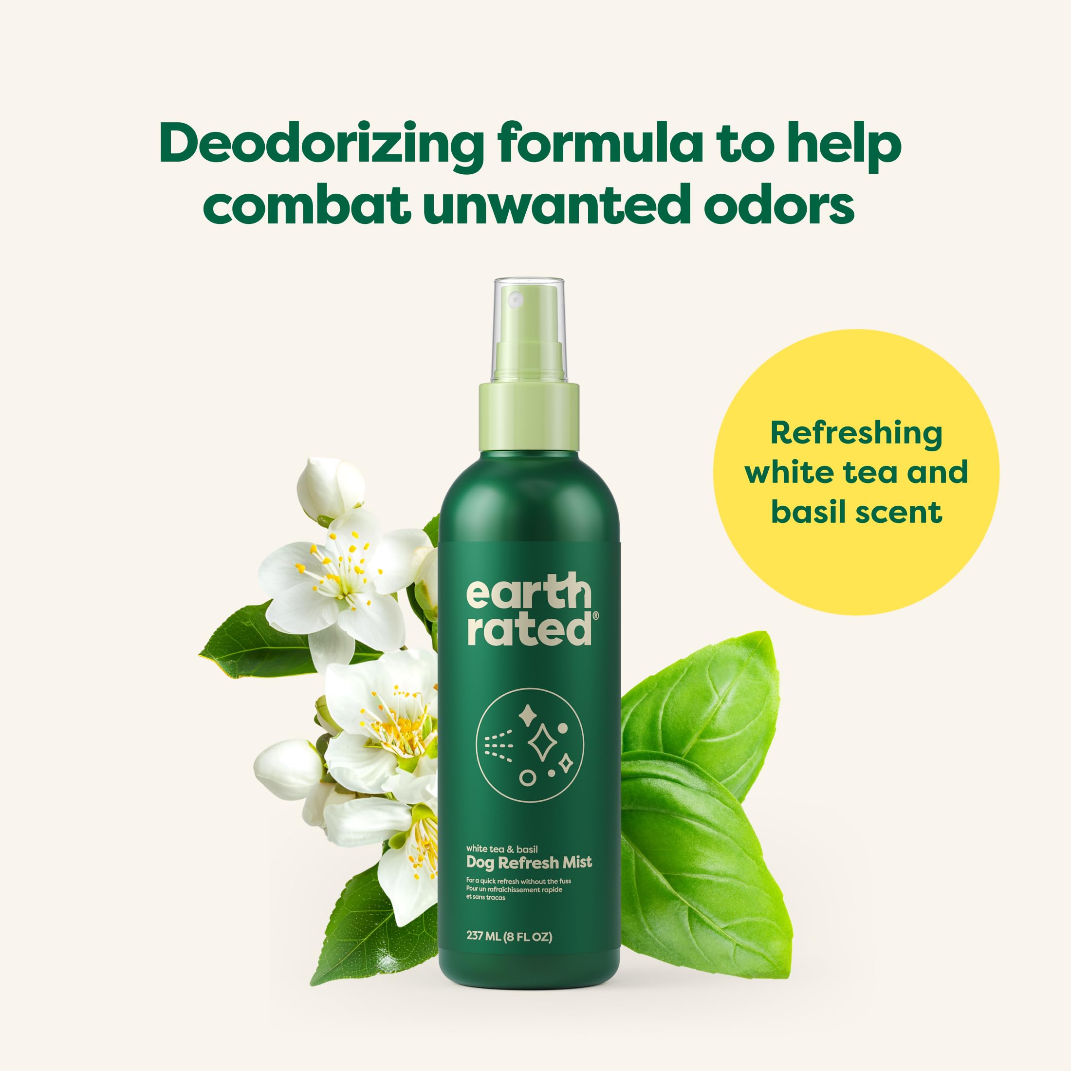 Earth Rated champú sin enjuague para perros, fácil de usar entre lavados